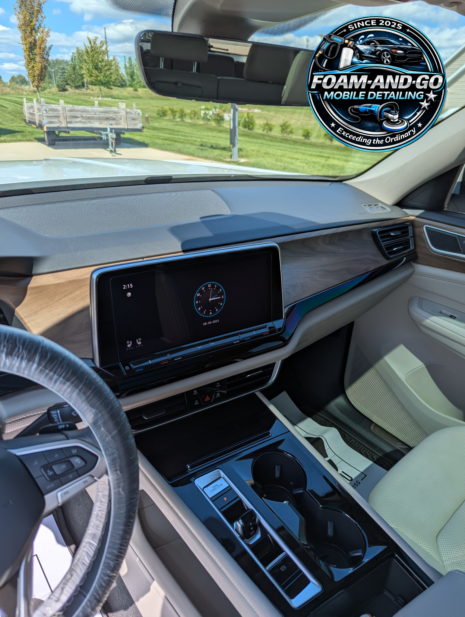 Vehicle interior detailed by Foam-and-Go Detailing